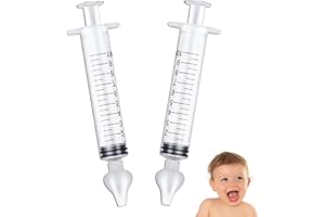lumcov Baby Nasendusche[2 Stück],Nasenspülung Kinder,Professionelle Nasendusche Spritze,Tragbares Säuglings Nasenreinigungsspülgerät, Wiederverwendbare Nasenreiniger(10ml Nasenspüler)