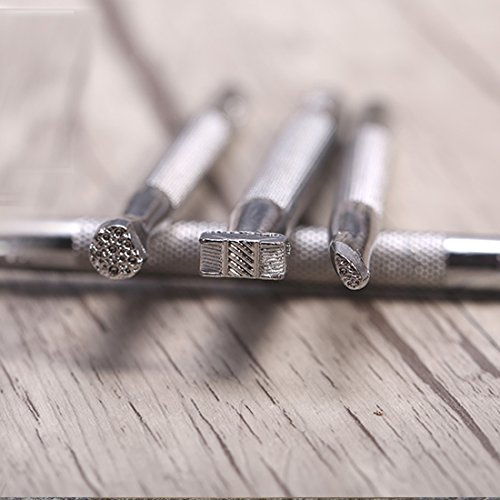 20pcs Legierung Lederverarbeitung Werkzeuge Stempeldruckwerkzeuge und Leder Leder Schnitzwerkzeuge - 2