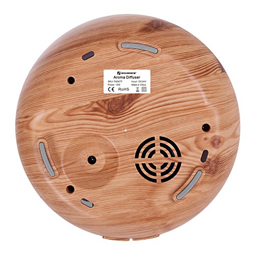 Songmics Aroma Diffuser Luftbefeuchter Aromatherapie Duftlampe Ultraschall 300 ml mit LED 7 Farben Abschaltautomatik Farbewechsel leiser Betrieb für Yoga Spa Salon Schlafzimmer Wohnzimmer Babies Kinderzimmer Büro etc. weiß FAD07T - 6