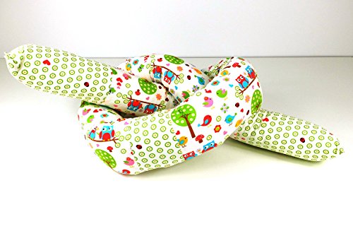 Bettschlange - Bettrolle - Nestchen - Lagerungskissen aus der Cookies-Market Werkstatt versch. Längen von 100 - 200 cm kleine Eule / Pilze Herzchen