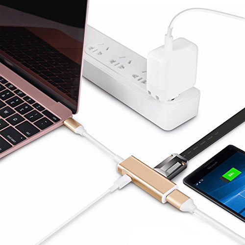 Hrph USB 3.0 Typ C zu HDMI Adapter + USB-C OTG Anschluss Typ-C HUB Unterstützung 4K * 2K für Macbook - 4