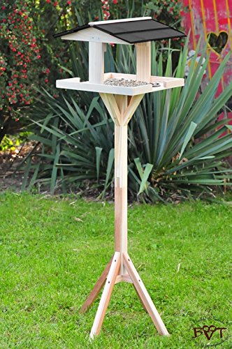 vogelfutterhaus,XXL,mit Licht,DACH edel SCHWARZ,dunkel,mit Beleuchtung,LED-Licht / Vogelhaus,wetterfest IN HELLGRAU (EDELGRAU),VIERDAANT-BEL-grau001 Schönes MASSIVES GANZJAHRES-Vogelhaus,KOMPLETT mit Ständer !!! wetterfest lasiert,wetterfest, Vogelfutterhaus MIT-Futterstation Farbe grau hellgrau lichtgrau taupe / natur NEU,Ausführung Naturholz MIT WETTERSCHUTZ-DACH für trockenes Futter,Massivholz - 4