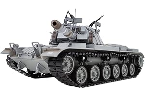 AYAY RC Militär Panzer Modell, 1/16 2.4G Simulative Israelische M60W ERA Magach 3 Panzer Militärspielzeug - Sound/Lichteffekte Rauch/Feuer Infrarot