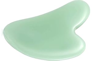 DEEINN Gua Sha Gesichtsbehandlung, herzförmiges Brett, Kratzmassagegerät, Anti-Falten-Werkzeug, Spa, Anti-Aging-Massagegerät, Jadestein-Gesichtspflegegerät, Schönheitsgerät für das Gesicht