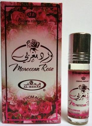 Genuine Al Rehab Moroccan Rose 6 x 6ml Oil Perfume Fragrance RollOn Alcohol Free