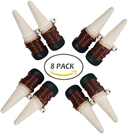 Jowneel 8 Pack Automatic Plant Waterers, Plant Watering Devices, Automatic Slow Release Vacation Plant Waterer Slow Release for Outdoor &amp; Indoor Use