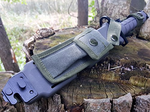 U.S. Army M-9 Typ-3C – Multipurpose M9 CAMO Militär Bajonett mit extrem Sägerücken – taktisches Kampfmesser - 5