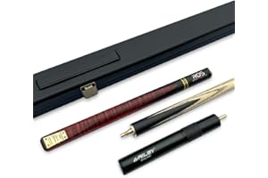 UNBEKANNT Winsport Set di stecche da snooker Ronnie O'sullivan (RS-1 & RS-3) in legno di frassino, 3 pezzi, 10 mm, in pelle adesiva