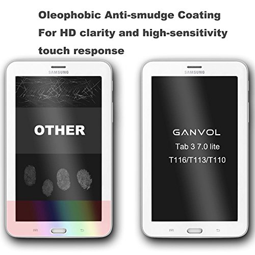Ganvol Panzerglas Samsung Galaxy Tab 3 Lite 7.0 Inch SM-T110 T116 T111 Panzerfolie Hartglas 9H - 3