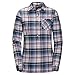 Produktbild JACK WOLFSKIN Damen Bluse GRANGE PARK SHIRT, midnight blue checks, XL, 1402451-7822005