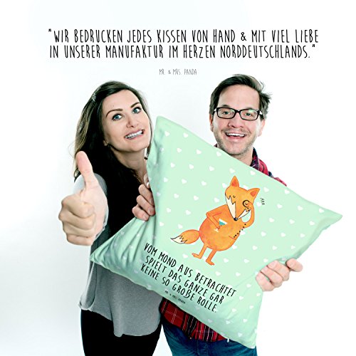 Mr. & Mrs. Panda Kissen 40×40 Fuchs Lord – 100% handmade in Norddeutschland – Fuchs, Füchse, Lord, Adeliger, adelig, Monokel, Cocktail, Adel, König, Spruch. lustig, Liebeskummer, Motivation Kissen, Kissenhülle, Kopfkissen, Geschenk, Schenken, Couch, Sofakissen, weich, flauschig, 40×40, 40 x 40 Fuchs, Füchse, Lord, Adeliger, adelig, Monokel, Cocktail, Adel, König, Spruch. lustig, Liebeskummer, Motivation - 3