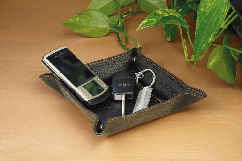 Wedo 750130107 - Bandeja para llaves  piel sint  tica   color marr  n