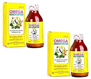 Omega Pain Killer Liniment Oil (120 ml) - Pack of 2