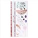 6 Sheets Jewelry Tattoo Sticker Temporary Waterproof Decal Paper Peacock Feather Sexy Products