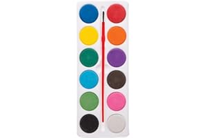 Baker Ross AW229 Kids Paint Blocks - Pack of 5, Watercolour Kits for Children's Arts and Crafts Activities, Parties or Classrooms