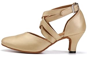 SWDZM Donna Scarpe da Ballo Latino Americano Punta Chiusa con Paillettes Professionali Ballroom Sala da Ballo Scarpe,Model IT18025