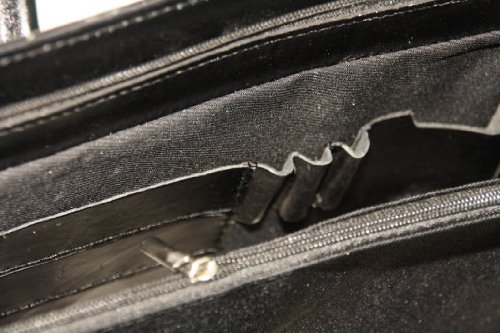 Leder Damen Business- / Akten-/ Laptoptasche mit Schulterriemen Italy Mod.2026-p - 4