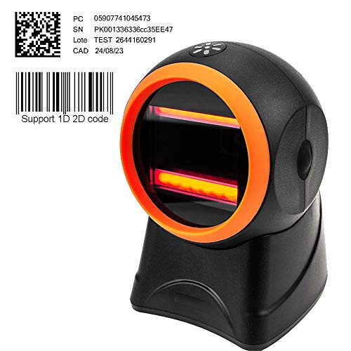 [Mise à niveau 2.0] 1D 2D Scanner Code à Barres Mains Libres Lecteur de Code-Barres Capteur MUNBYN