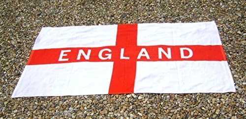ST GEORGES FLAG ENGLAND FOOTBALL SUPPORTERS VELOUR HOLIDAY BEACH TOWEL 30" X 59"
