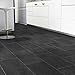 Produktbild PVC Bodenbelag Fliese Schwarz Melbourne Noir Breite 4 m (10,95 EUR pro m²)