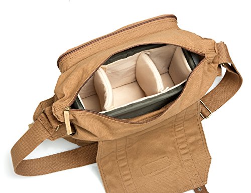 ECOSUSI Housse pour Appareil Photo Reflex Nikon Canon Sony Sac Bandouli re en Canevas Sac en Toile de Loisirs Besace pour Homme ECOSUSI Housse pour Appareil Photo Reflex Nikon Canon Sony Sac Bandouli re en Canevas Sac en Toile de Loisirs Besace pour Homme
