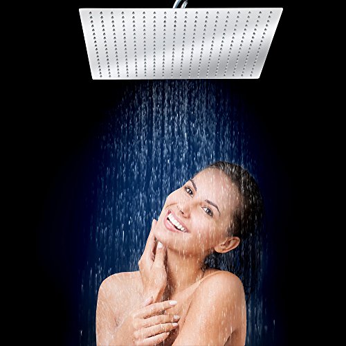 TecTake Kopfbrause Regendusche Edelstahl poliert – diverse Modelle – (Quadratisch | 40x40cm | Nr. 401601) - 3