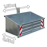 Stärke Wandung: 1,5 mm DEMA Heckcontainer LSL 15 verzinkt