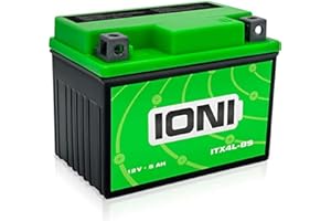 ‎IONI Motorrad Batterie 12V 7Ah AGM IONI ION (TYP - MG7A-BS-C/ähnlich YTX7A-BS)