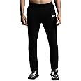 hummel Alex Solid Regular fit Cotton Rich Trackpants for Men with Zipper Pockets Comfortable Breathable Fabric Stretchable for Everyday Use Ideal for Casualwear Yoga Training Gym or Performance