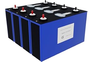 ‎NINTHCIT ninthcit 3.2V 135AH 432Wh LiFePO4 Deep Cycle Batteriezellen mit Eisenphosphat, Klasse A Ersatz-Automobil-Lithium-Motorrad-Batterien mit QR-Code, perfekt für Boot, Marine, Golfwagen, Wohnmobil(4Stück)