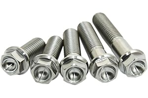 SCAR Vis en Titane M8 à l'unité - Tête hexagonale à embase 15 20 25 30 35 40 45 50mm - 30mm