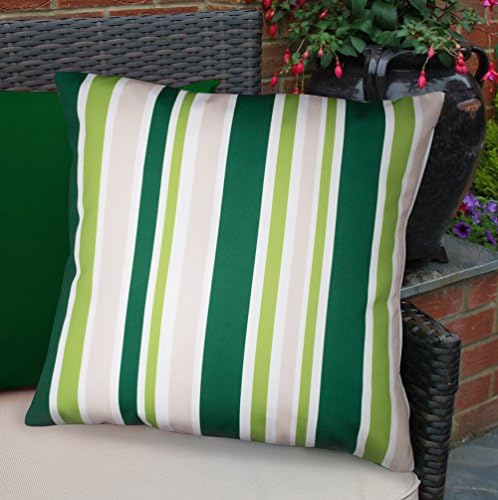 The Brits Colourful Waterproof Fibre Filled Outdoor Cushion for Garden Chairs and Benches - Pavilion Stripe