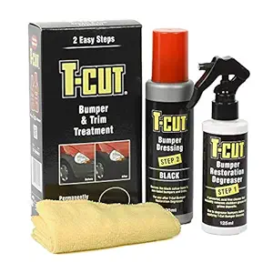T-Cut Bumper & Trim Treatment 200 ML+ 125 ML for Permanently restores Faded Bumpers & Trim.