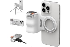 TELESIN Fun Shot Handle Grip Movil, Magnética Smartphone Grip con Control Remoto Bluetooth Desmontable - 1/4 Rosca, Compatible con iPhone/Android, Ideales para TikTok/Youtube