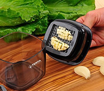 Trenta Küche Knoblauchpresse, Knoblauch Crusher, Lebensmittel Knoblauchpresse Mini Chopper Fleischwolf Dicer Hobel Miniatur Alligator Chopper Press & # xff08; 2 Sets Klingen) - 3