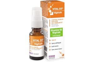 INELDEA SANTÉ NATURELLE INELDEA SANTE NATURELLE - VITAL D3 Végétale - Riche en vitamine D3 - Maintien du capital osseux - 100% Végan - Spray 20 ml