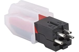 TOSUNY Igła gramofonu, dwuigłowy rysik do gramofonu, LP, fonografu, odtwarzacza winylowego USB gramofonu, super czysty dźwięk, ciśnienie igły 40 ± 10 MN