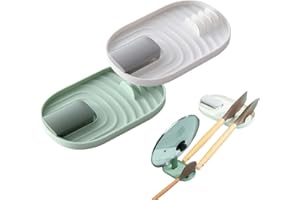 SVOCK 2 Pezzi Poggiamestolo E Porta Coperchi Pentole, Multifunzione Porta Mestoli da Cucina, Porta Utensili da Cucina, Porta Mestoli da Cucina Moderno, Porta Coperchi per Coperchi e Cucchiai