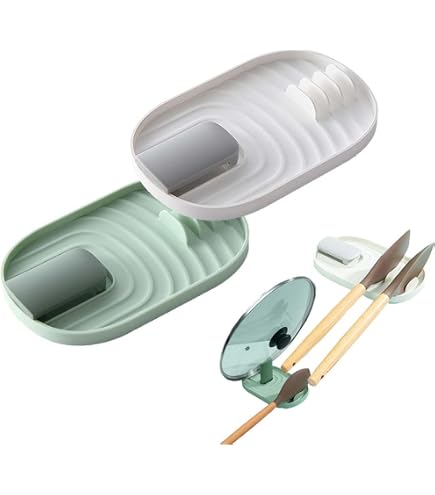 Porte-couvercle Et Cuillère XPOOP 2 Pièces - Bleu Et Vert - Plastique ABS