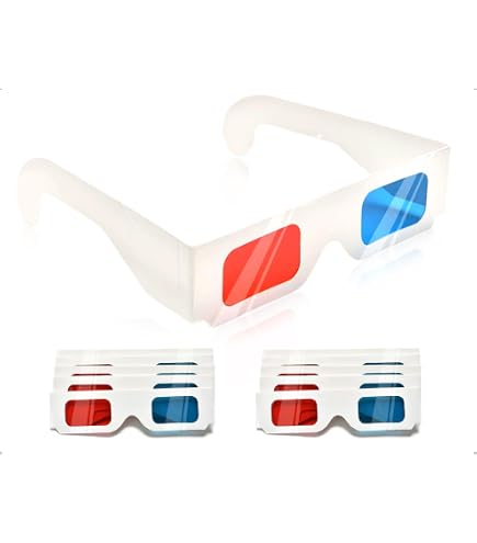 3D-bril – 10 Paar Papieren Rood-blauwe Stereobril – Lichtgewicht En Perfect Voor Thuisbioscoop Of Filmavond