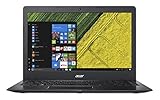 Disco duro: eMMC de 64 GB Acer SF114-31-C24 - Ordenador Portátil de 14\" HD (Intel Celeron N3060, 4 GB RAM, 64 GB eMMc, Bluetooth 4.0, Windows 10); Negro - Teclado QWERT Español [España]