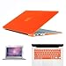 Produktbild Gummierte Kristall klar/matt harte Schutzhülle für MacBook Air 27,9 cm Sleeve mit Film + Tastatur Cover Para PORTATIL Laptop Fall ^ Kristall Orange.