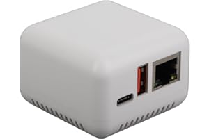 Zunate Server di Stampa di Rete USB 2.0, Adattatore Server di Stampa USB LAN con Interfacce Multiple, Trasforma Stampante USB in Stampante di Rete, Condivisione di più Utenti (Spina