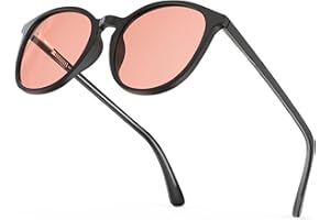 Bloomoak-99% Redondo Retro Gafas de bloqueo de luz azul-Gafas para juegos-Antideslumbrantes-Antifatiga-TR90-Adecuado para pantallas, juegos, tvs, teléfonos móviles