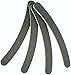 Palestren Black Boomerang File (100/180 grit) 10 Pack Double sided Curved Nail File - UK SELLER - Emery Board - FREE NEXT DAY UK 1ST CLASS POST