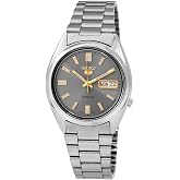 SEIKO Erkekler i&ccedil;in Otomatik Saat 5-7S Koleksiyonu - G&uuml;n/Tarih Takvimi, Aydınlık Eller, Paslanmaz &Ccedil;elik Kasa ve Bileklik