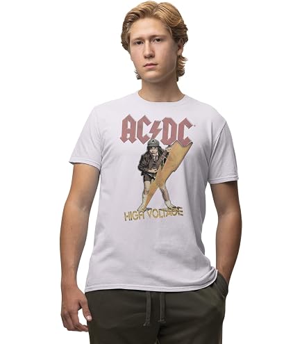 T-shirt Homme AC/DC - Collection Tour Wash - Licence Officielle - Taille L Et XL Disponibles
