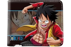 simyron Portefeuille Porte Bourse Wallet, Luffy Porte Monnaie pour Garçons Filles Porte-Monnaie Portefeuille Homme Dessin Animé Mignonne Mode Amusement Conception Portefeuille