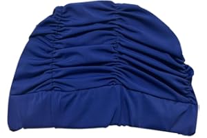 ZUMUii Butterme Femmes Filles Plissé Tissu Doux Tissu Bonnet/Casquette/Turban Bonnet de Bain Bel Chapeau pour Dreadlocks Long Cheveux Eté/Mer/Piscine Fun Play