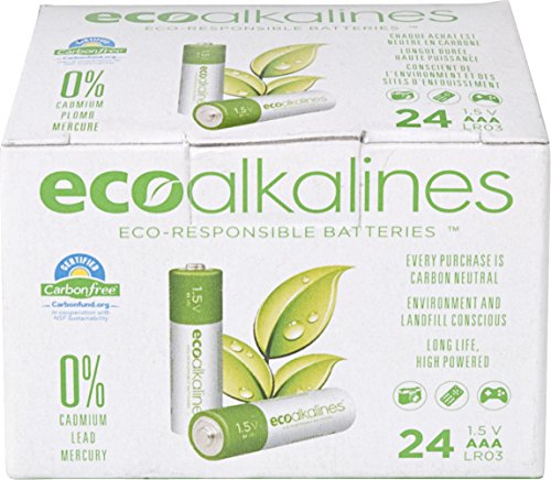 Preisvergleich Produktbild EcoAlkalines AAA Bulk, 24-pack by EcoAlkalines